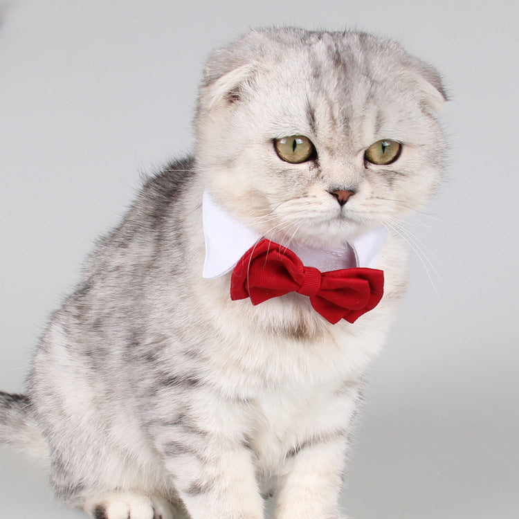 Red Butterfly Cotton Tie for Pets